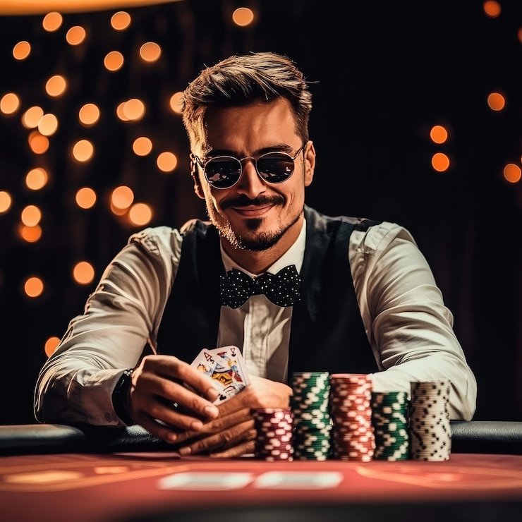 Antarmuka taruhan Pretty Gaming dengan dealer langsung dan opsi Baccarat, Roulette, dan Blackjack